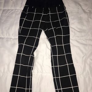 Black and white pants